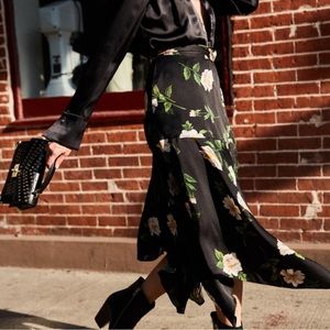 Kooples Silk Wrap Skirt